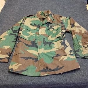 US Army M65 Field Jacket Coat Green Small Reg Military Camo‎ Hooded Lined